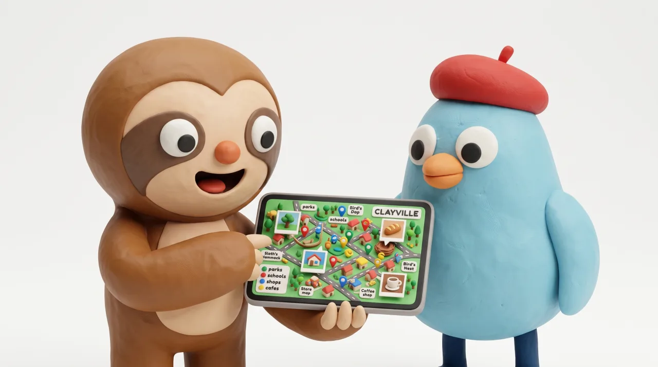 동네 지도가 완성!